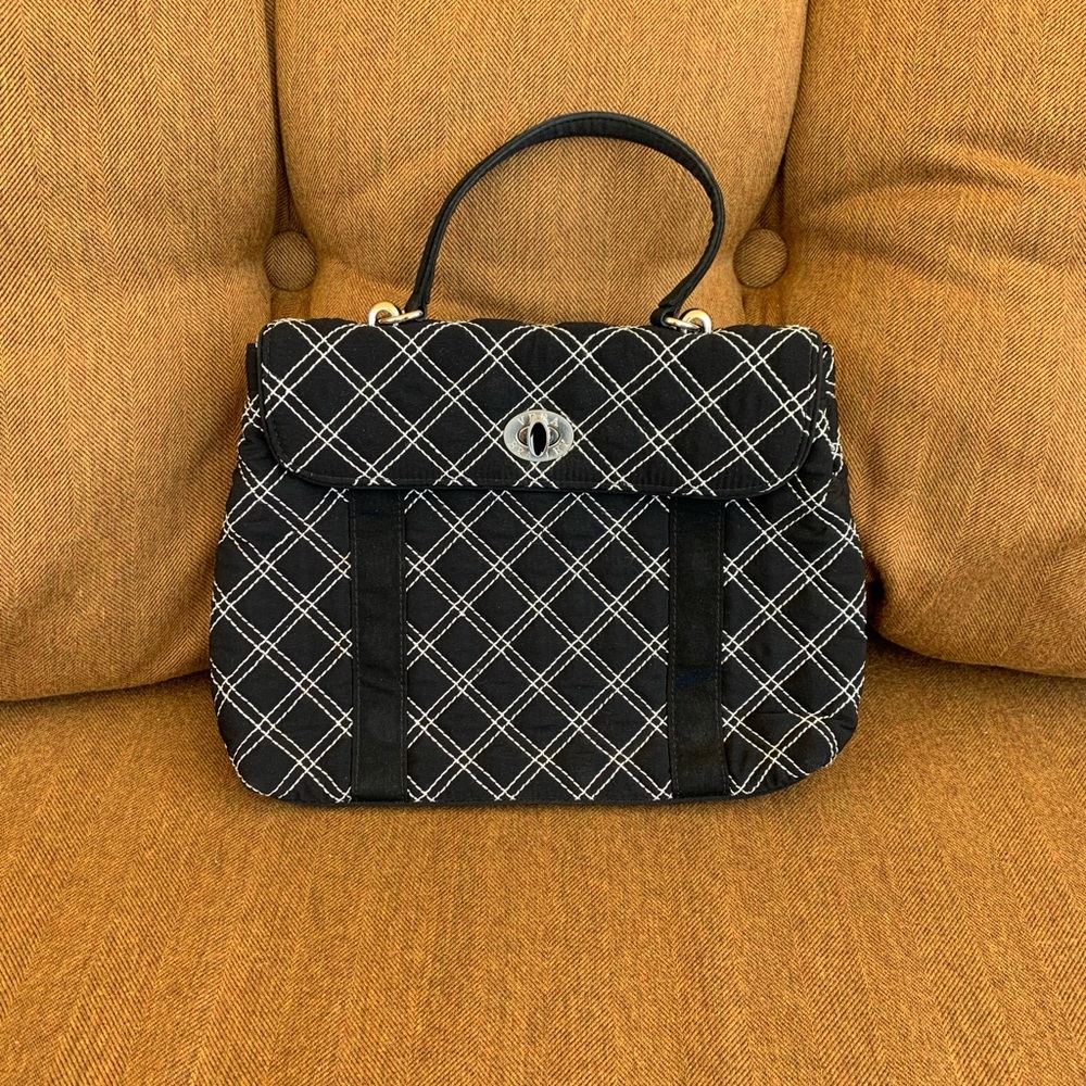 Vera Bradley Quilted Square Micro Fiber Bag
